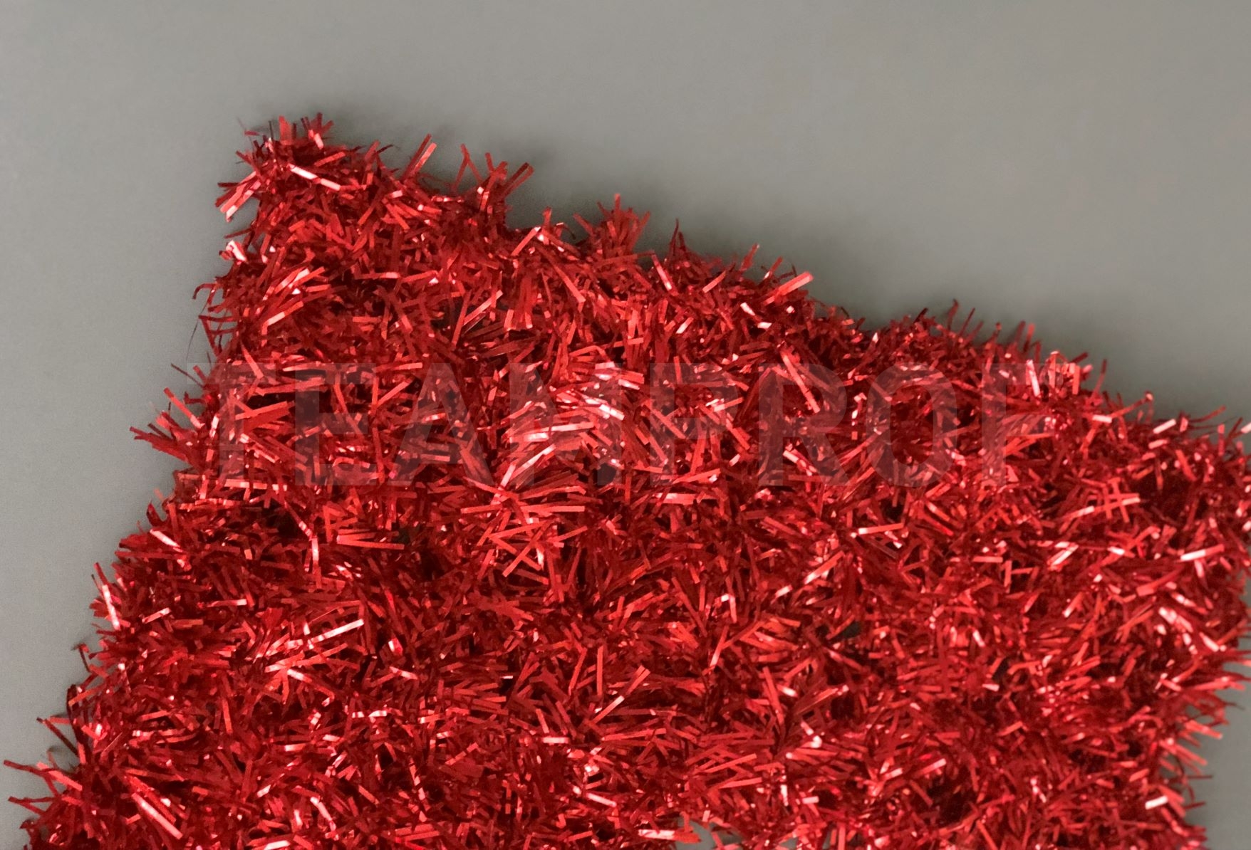 Gloss Net, сетчатый ковер из мишуры на проволочном каркасе, КРАСНАЯ TPF-GLNT-5m-R